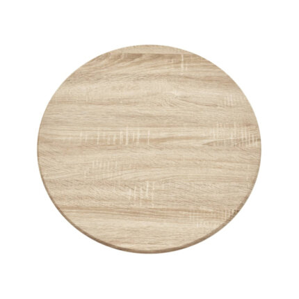 Table mange debout Industriel avec 2 tabourets - Chêne - Bois et pied en métal