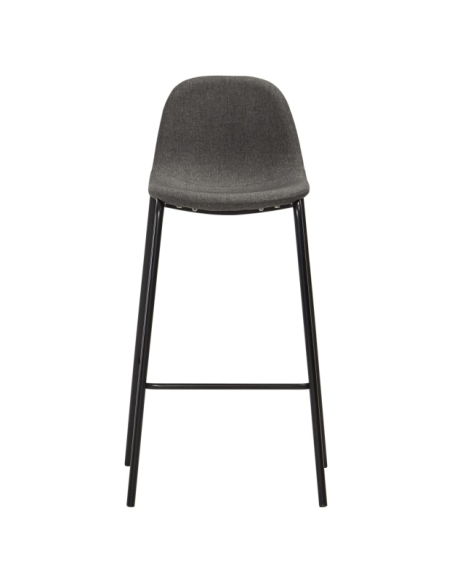 Table mange debout Industriel avec 2 tabourets - Chêne - Bois et pied en métal