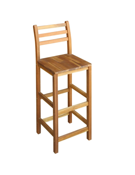 Ensemble Table mange debout Bohème avec 6 tabourets Bois massif d'acacia 