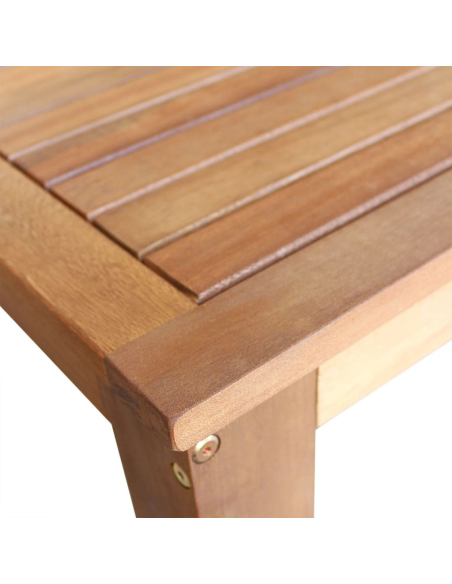 Ensemble Table mange debout Bohème avec 6 tabourets Bois massif d'acacia 