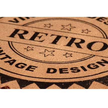 Tabourets de bar Industriel / Rétro - Vintage en lot de 2 en cuir véritable Brun  {attributes}