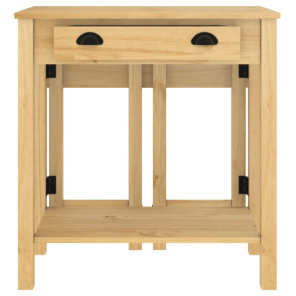 Ensemble Table mange debout Campagne avec 4 tabourets Bois massif de pin 