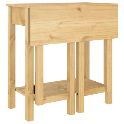 Ensemble Table mange debout Campagne avec 4 tabourets Bois massif de pin 