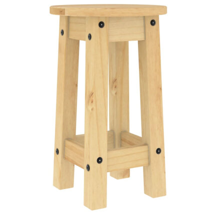 Ensemble Table mange debout Campagne avec 4 tabourets Bois massif de pin 