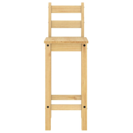 Ensemble Table mange debout Campagne avec 4 tabourets Bois massif de pin 