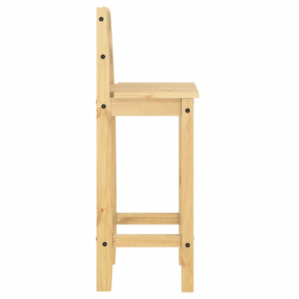 Ensemble Table mange debout Campagne avec 4 tabourets Bois massif de pin 