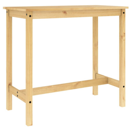 Ensemble Table mange debout Campagne avec 4 tabourets Bois massif de pin 