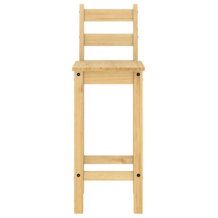 Ensemble Table mange debout Campagne avec 2 tabourets Bois massif de pin 