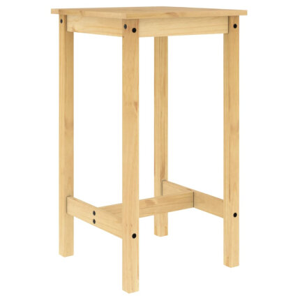 Ensemble Table mange debout Campagne avec 2 tabourets Bois massif de pin 