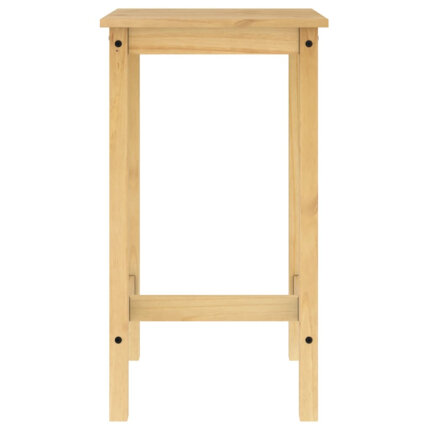 Ensemble Table mange debout Campagne avec 2 tabourets Bois massif de pin 