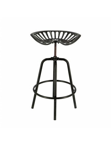 Chaise de bar industrielle tracteur Esschert Design en métal fonte et acier Noir  {attributes}