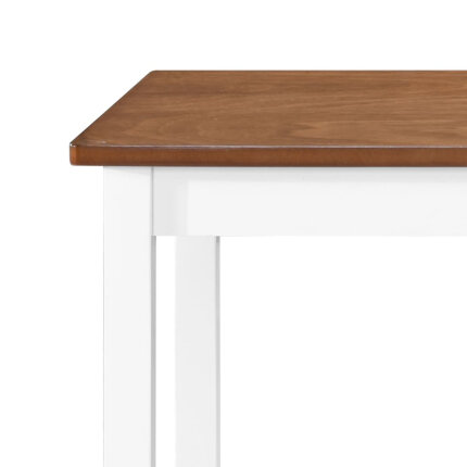 Ensemble Table mange debout Campagne avec 2 tabourets - Marron et blanc -