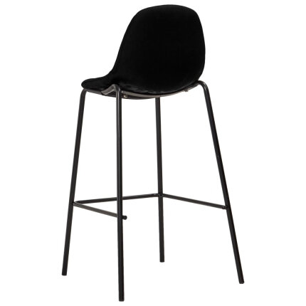 Ensemble Table mange debout Industriel avec 4 tabourets - Chêne - Bois et pied en métal
