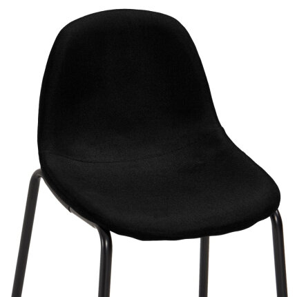 Ensemble Table mange debout Industriel avec 4 tabourets - Chêne - Bois et pied en métal