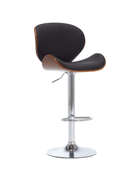 Tabouret de bar Rétro / Vintage en similicuir Noir  {attributes}