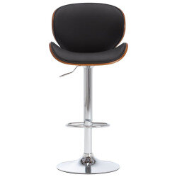 Tabouret de bar Rétro / Vintage en similicuir Noir  {attributes} 2