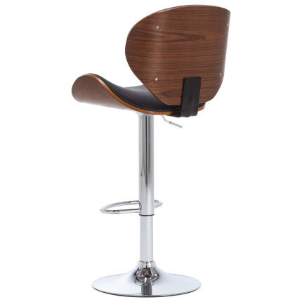 Tabouret de bar Rétro / Vintage en similicuir Noir  {attributes}
