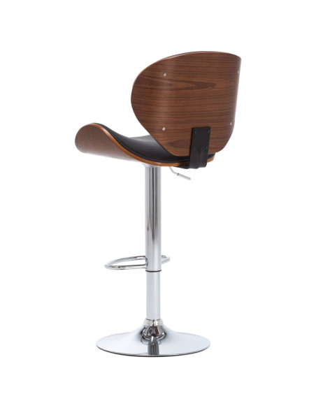 Tabouret de bar Rétro / Vintage en similicuir Noir  {attributes}