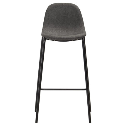 Ensemble Table mange debout Industriel avec 2 tabourets - Blanc - Bois et pied en métal