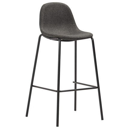 Ensemble Table mange debout Industriel avec 2 tabourets - Blanc - Bois et pied en métal