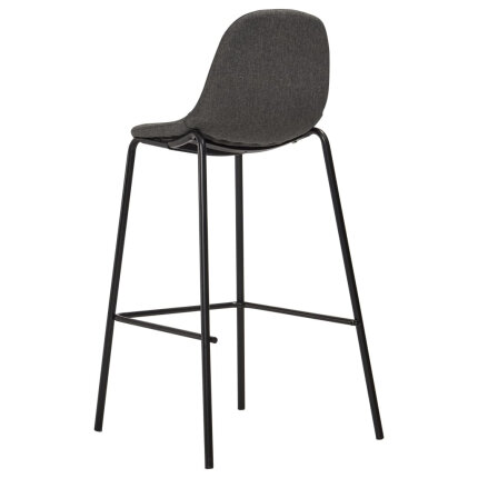 Ensemble Table mange debout Industriel avec 2 tabourets - Blanc - Bois et pied en métal