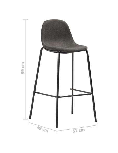 Ensemble Table mange debout Industriel avec 2 tabourets - Blanc - Bois et pied en métal 