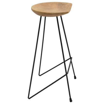 Ensemble Table mange debout Scandinave avec 2 tabourets - Blanc - Métal et Bois 