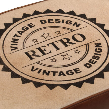 Ensemble Table mange debout Industriel avec 4 tabourets - Marron foncé - Bois massif de manguier et fer 