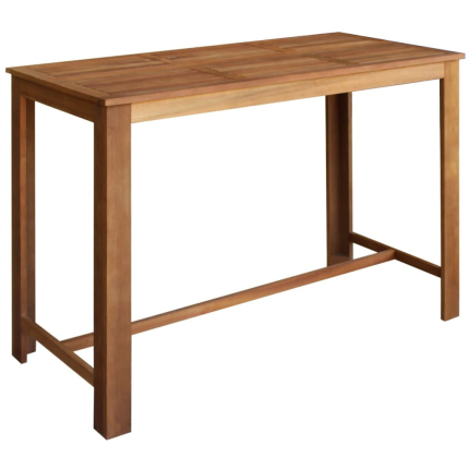 Ensemble Table mange debout Bohème avec 6 tabourets Bois massif d'acacia 