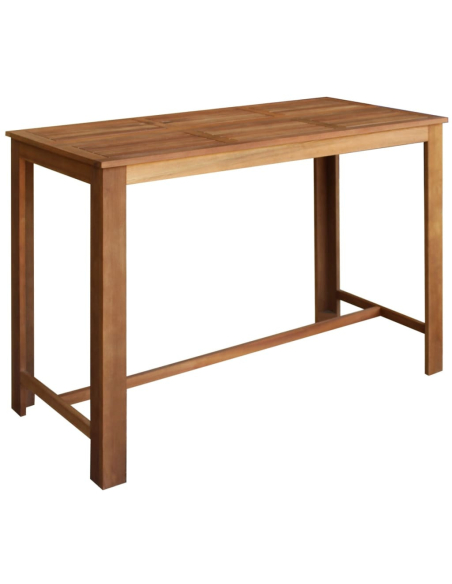Ensemble Table mange debout Bohème avec 6 tabourets Bois massif d'acacia 