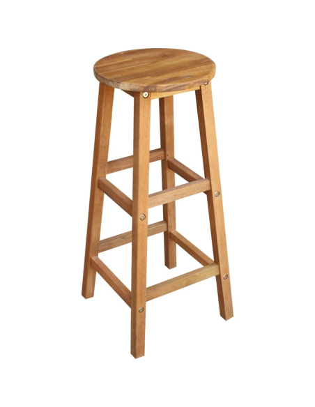 Ensemble Table mange debout Bohème avec 6 tabourets Bois massif d'acacia 
