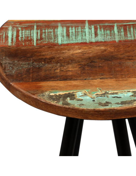 Ensemble Table mange debout Industriel avec 2 tabourets - Bois d'acacia massif et de récupération - Bois de récupération et acie