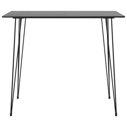 Ensemble Table mange debout Industriel avec 4 tabourets - Noir - Bois et métal