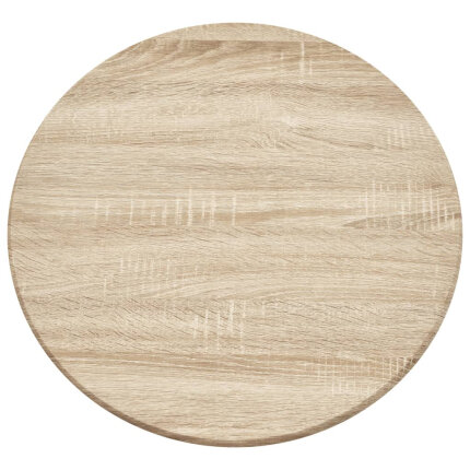 Ensemble Table mange debout Industriel avec 4 tabourets - Chêne - Bois et pied en métal