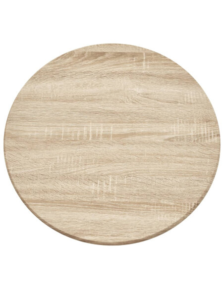 Ensemble Table mange debout Industriel avec 4 tabourets - Chêne - Bois et pied en métal  Ensemble Table mange debout Industriel avec 4 tabourets - Chêne - Bois et pied en métal