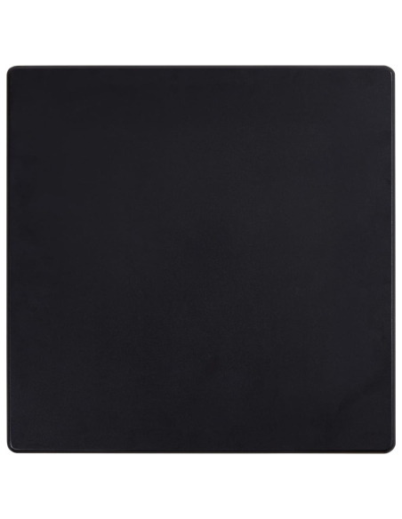 Ensemble Table mange debout Industriel avec 4 tabourets - Noir - Bois et pied en métal 