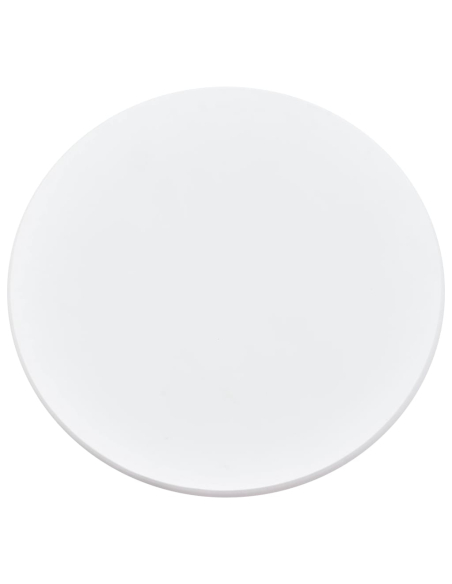 Ensemble Table mange debout Industriel avec 4 tabourets - Blanc - Bois et pied en métal 