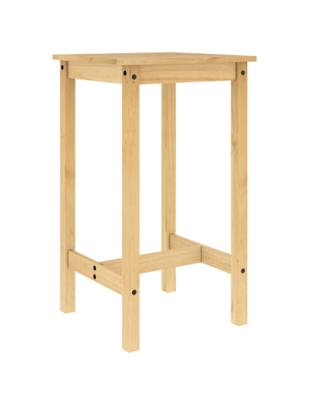 Ensemble Table mange debout Campagne avec 4 tabourets Bois massif de pin 