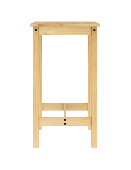 Ensemble Table mange debout Campagne avec 4 tabourets Bois massif de pin 
