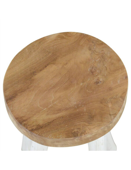 Tabouret de bar Bohème Style Bois Flotté Nature Tabouret de bar Bohème Style Bois Flotté Nature