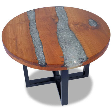 Table Basse Bois et Résine Pas chere