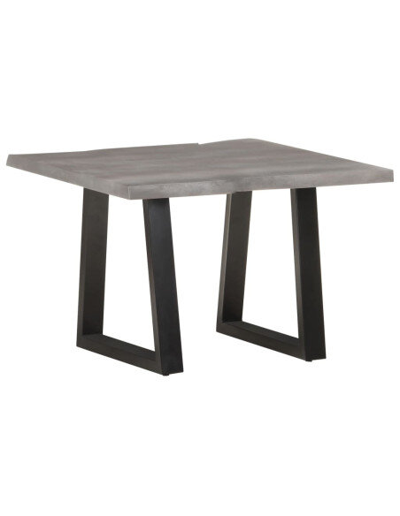 Table Basse Grise Industrielle Carrée  Table Basse Grise Industrielle Carrée