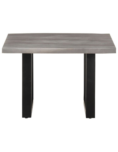 Table Basse Grise Industrielle Carrée  Table Basse Grise Industrielle Carrée