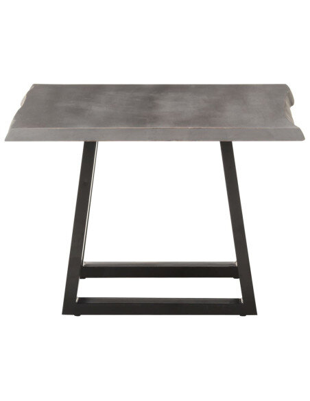 Table Basse Grise Industrielle Carrée  Table Basse Grise Industrielle Carrée