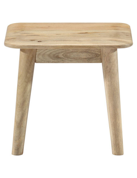 Table Basse Carrée Bois Bohème Bois de manguier massif Table Basse Carrée Bois Bohème Bois de manguier massif