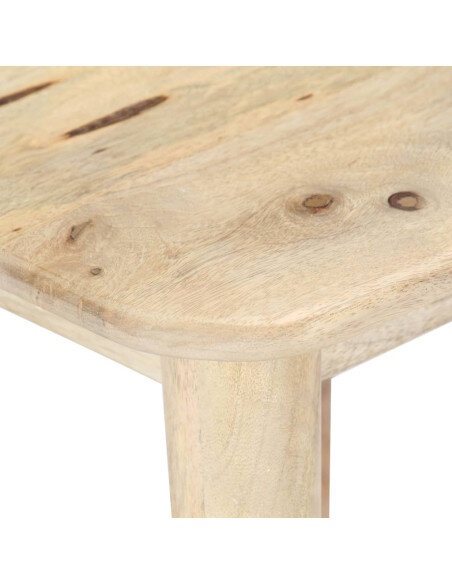 Table Basse Carrée Bois Bohème Bois de manguier massif Table Basse Carrée Bois Bohème Bois de manguier massif