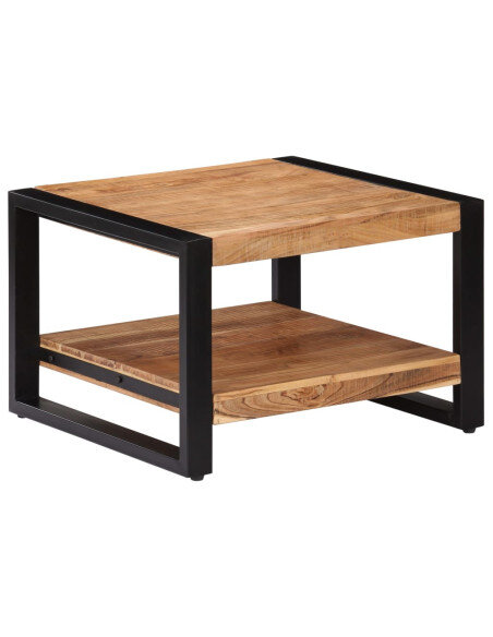 Petite Table Basse Carrée Industrielle plateau rangement Petite Table Basse Carrée Industrielle plateau rangement
