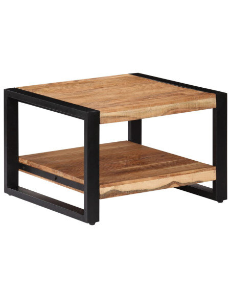 Petite Table Basse Carrée Industrielle plateau rangement Petite Table Basse Carrée Industrielle plateau rangement