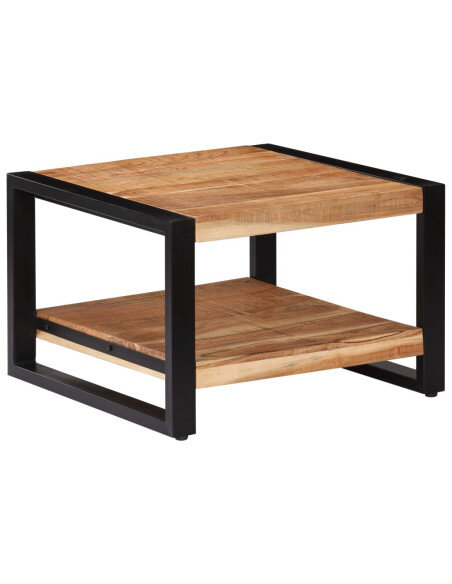Petite Table Basse Carrée Industrielle plateau rangement Petite Table Basse Carrée Industrielle plateau rangement