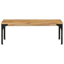 Table Basse en bois massif et pied métal style industriel 2